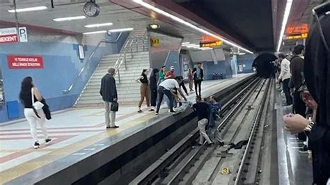 ankara kızılay metrosunda korku dolu anlar